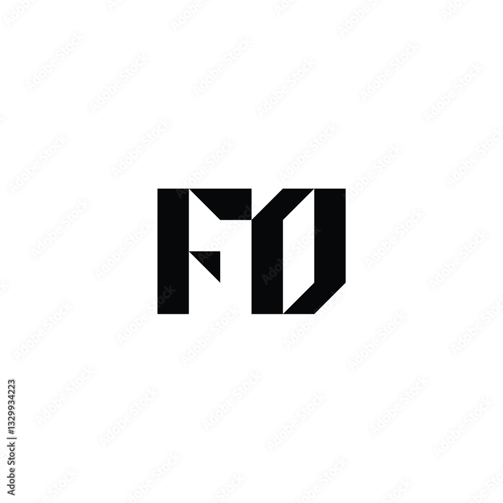 FO monogram logo design letter text name symbol monochrome logotype alphabet character simple logo FO monogram logo design letter text name symbol monochrome logotype alphabet character simple logo