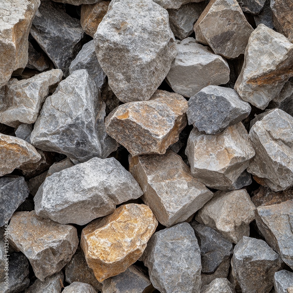 A close-up view of various textured rocks in shades of gray and brown, creating a natural and rugged appearance. A close-up view of various textured rocks in shades of gray and brown, creating a natural and rugged appearance.