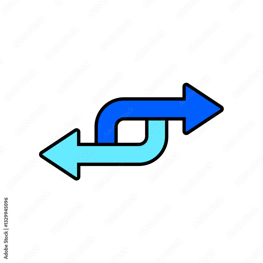 Icon a repeat, isolated against a clean background. Icon a repeat, isolated against a clean background.