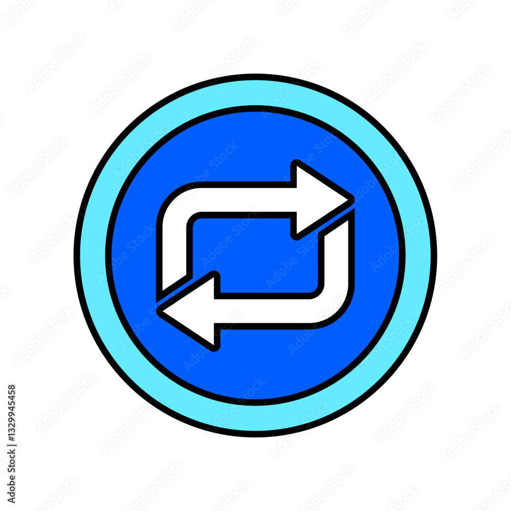 Icon a exchange, isolated against a clean background. Icon a exchange, isolated against a clean background.