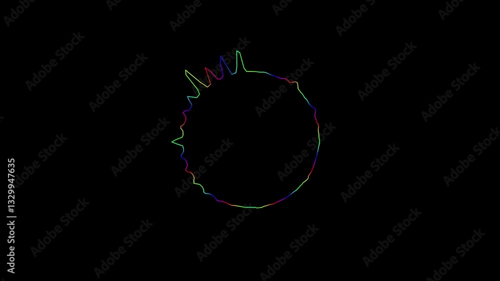 technology background with audio waves icon animation. technology background with audio waves icon animation.