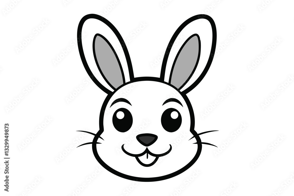 Cute animal Vector art in Illustration on a White Background Cute animal Vector art in Illustration on a White Background