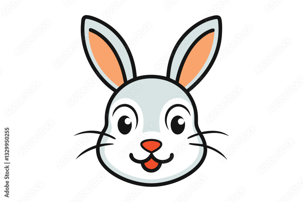 Cute animal Vector art in Illustration on a White Background Cute animal Vector art in Illustration on a White Background