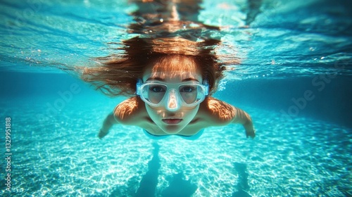 Underwater Portrait of a Swimmer
