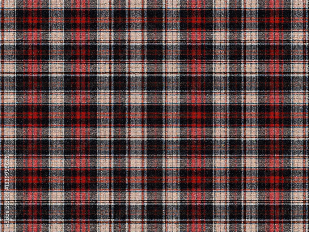 Elegant Glen Checked Fabric Pattern Background - Classic Plaid Textile Texture for Fashion, Upholstery, and Design Elegant Glen Checked Fabric Pattern Background - Classic Plaid Textile Texture for Fashion, Upholstery, and Design