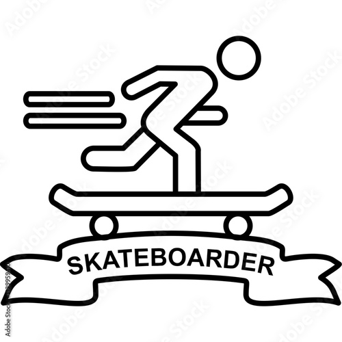 Skateboarder Icon