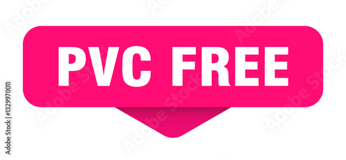pvc free sticker. pvc free sign on transparent background
