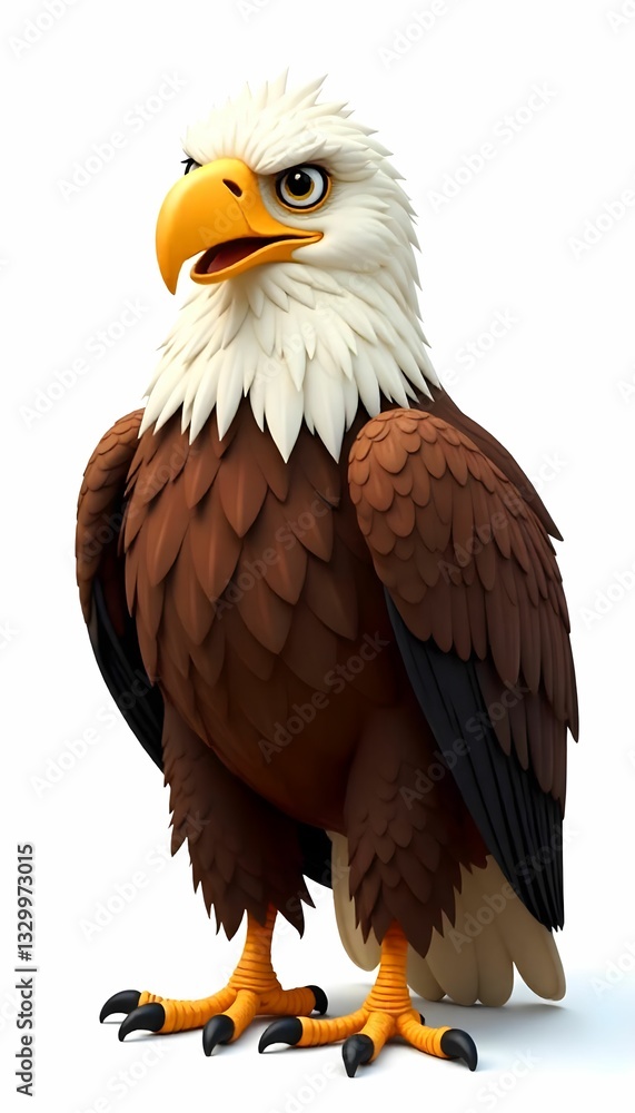 Fototapeta premium eagle isolated on white