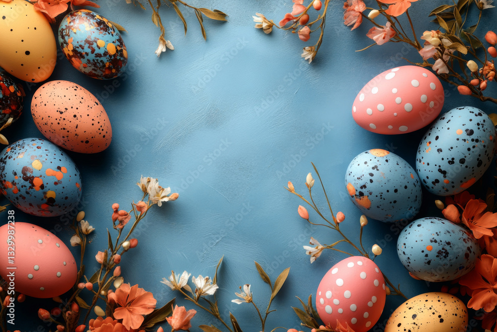 Pastel Pink And Blue Easter Decor