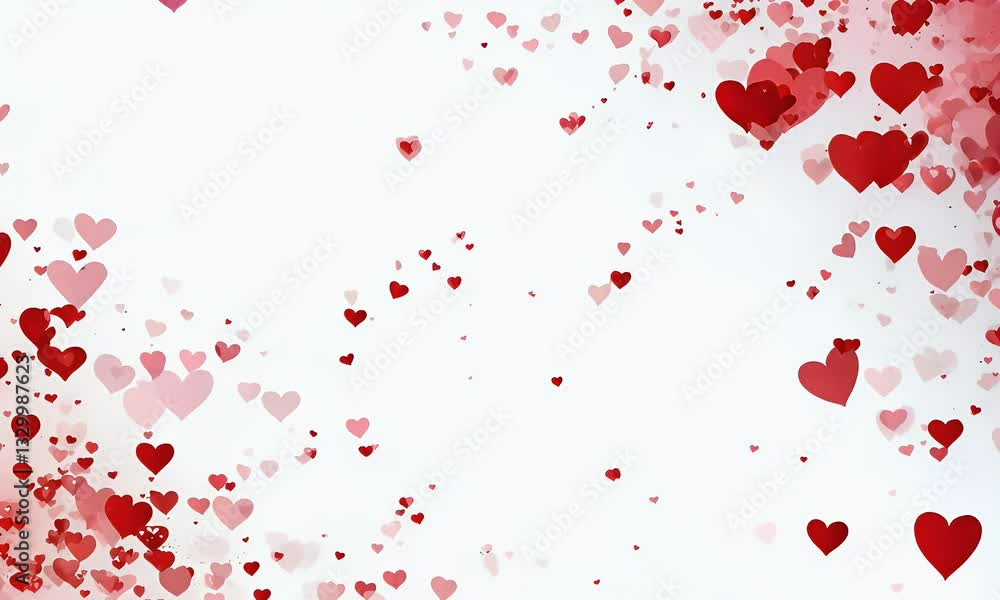 Red and Pink Heart Animation - Abstract Background Red and Pink Heart Animation - Abstract Background