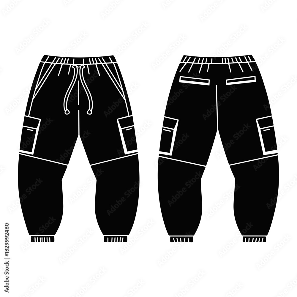 Sweatpant Technical Drawing Sweatpant Technical Drawing