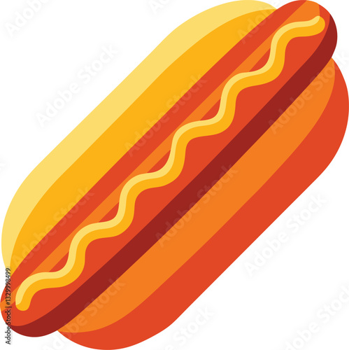 hotdog vector, vector and illustration, vector style