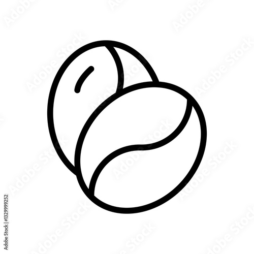Coffee bean icon