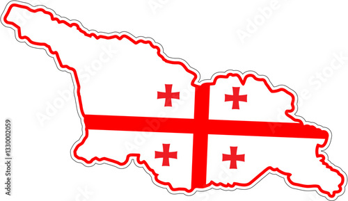 georgian flag.eps Flag of Georgia (country)