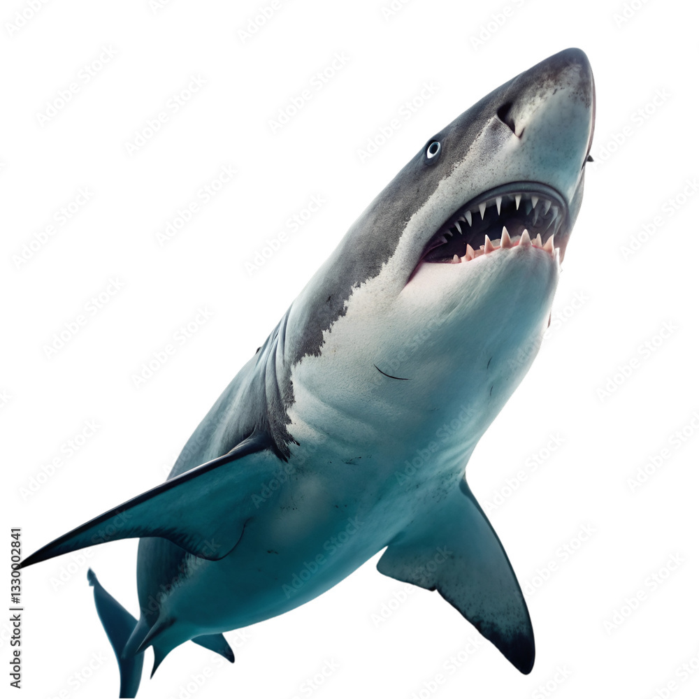 Fototapeta premium Shark isolated on transparent background