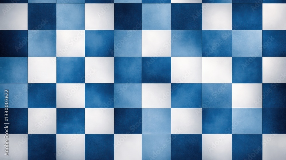 Abstract Blue and White Checkerboard Pattern: A Digital Art Piece Abstract Blue and White Checkerboard Pattern: A Digital Art Piece
