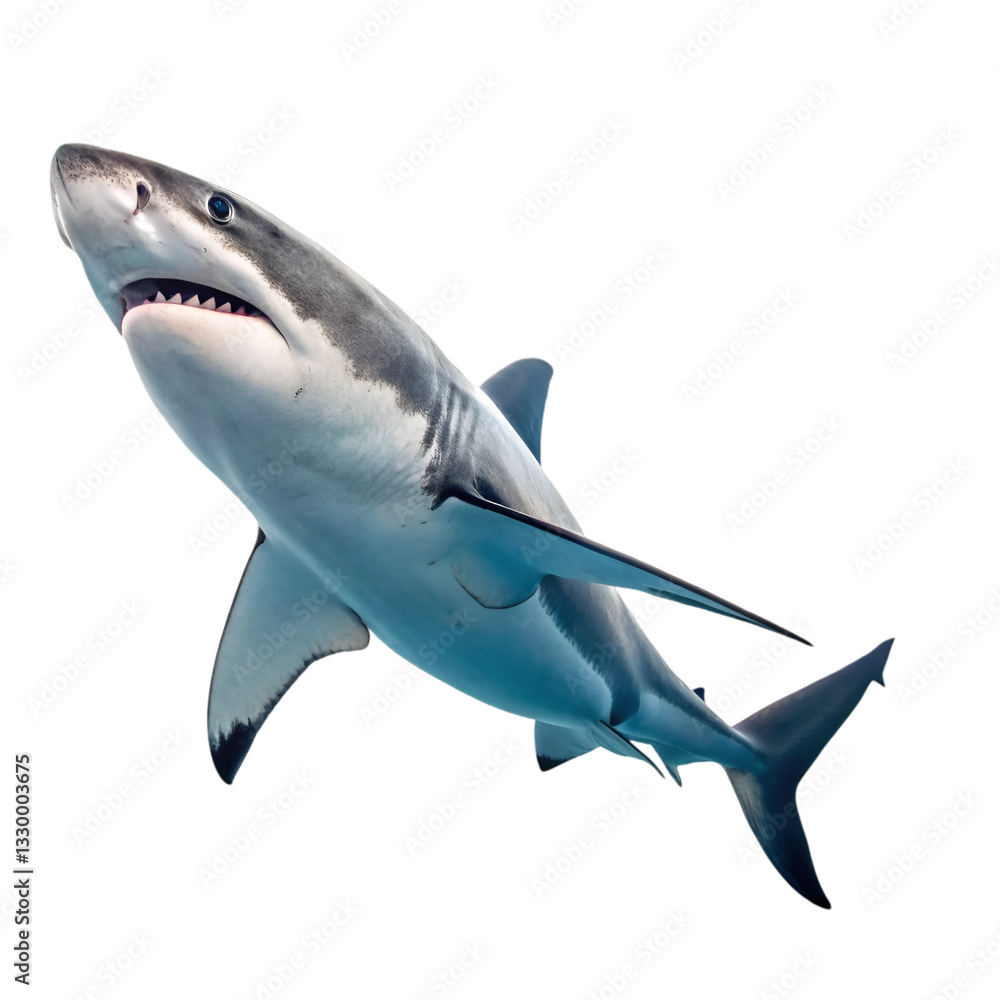Obraz premium Shark isolated on transparent background