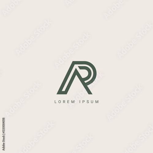 AP logo Design Template Vector Graphic Branding Element