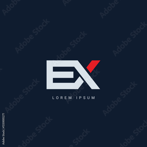 EX logo Design Template Vector Graphic Branding Element