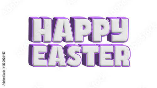 3d render of a happy easter