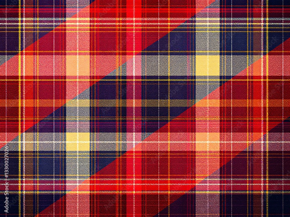 Checked Fabric Pattern Background - Classic Plaid Textile Design for Fashion, Upholstery, and Decorative Use Checked Fabric Pattern Background - Classic Plaid Textile Design for Fashion, Upholstery, and Decorative Use