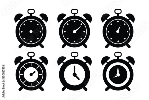 Vintage alarm clock with numbers showing time countdown