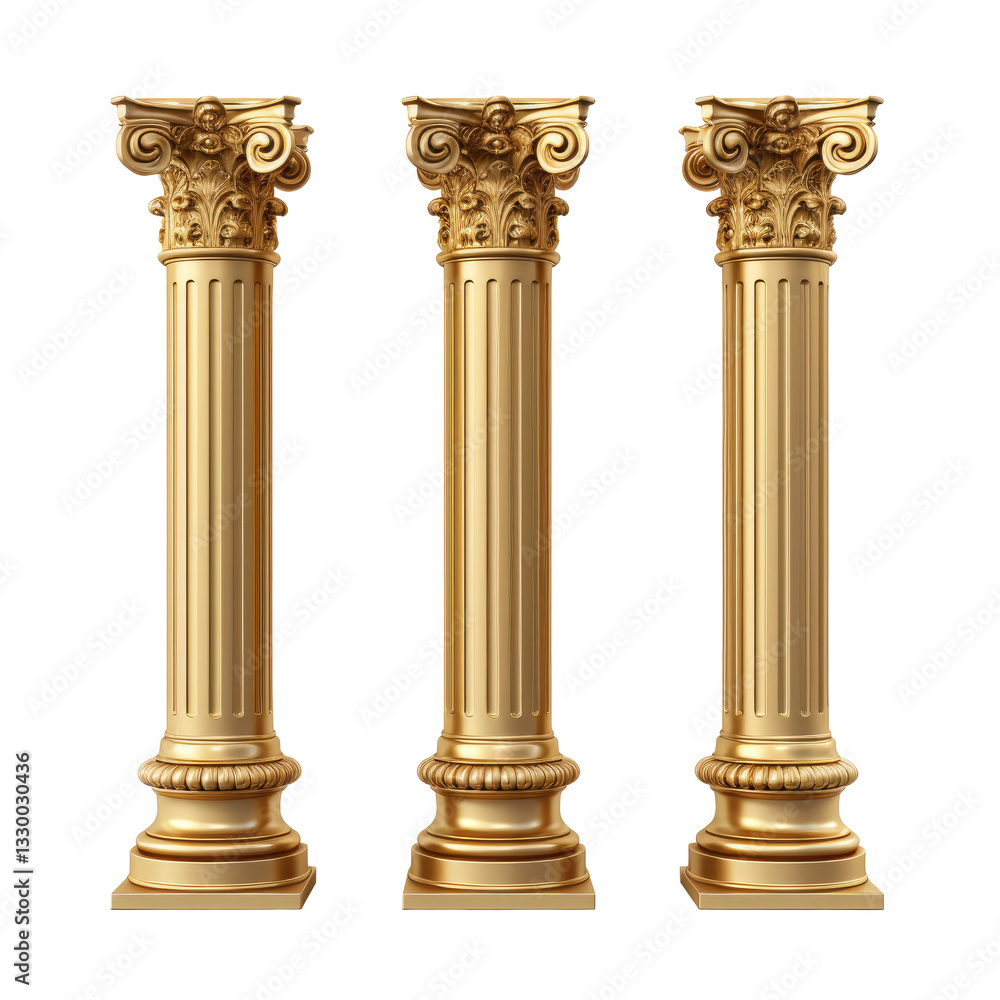 antique column isolated on white background antique column isolated on white background