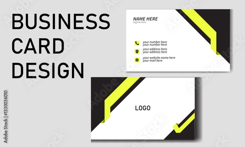 Creative business card template. modern design.
