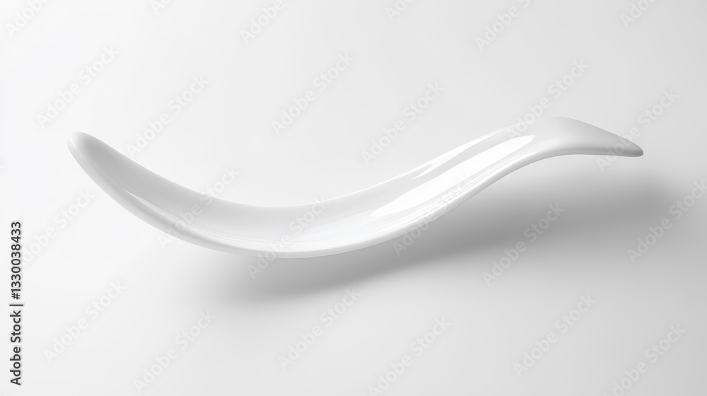 Minimalist White Toothpaste Tube on Clean Surface Minimalist White Toothpaste Tube on Clean Surface