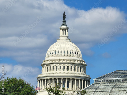 Capitol building. USA Congress, Washington D.C. The Capitol building in Washington, D.C. Architecture view on dome with column. United states Capitol