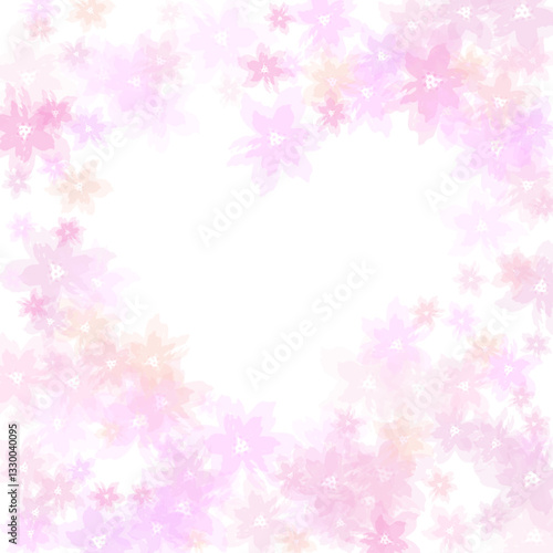 pink background with snowflakes