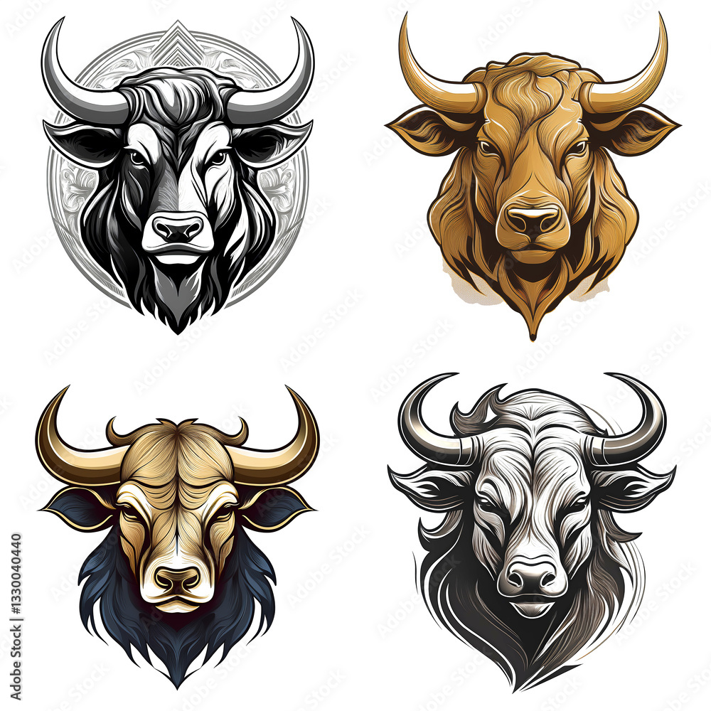 Fototapeta premium Bull - animal logo design