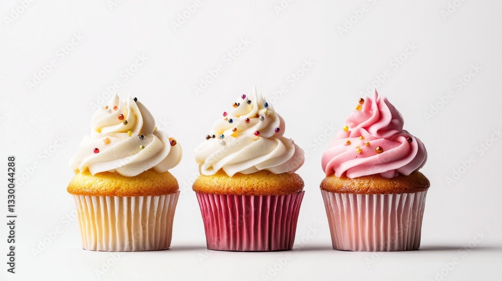 Colorful cupcakes with delicious frosting toppings. Colorful cupcakes with delicious frosting toppings.