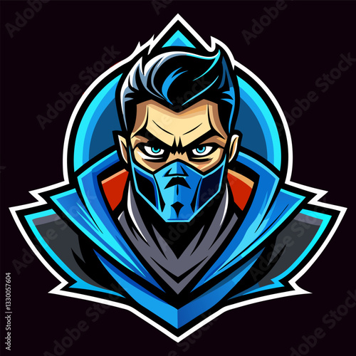 Masked Character Logo: Gaming, Esports, Avatar, Figure Design