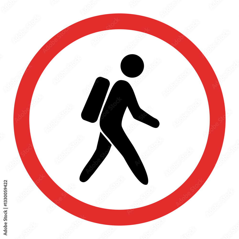No Student Walking Icon No Student Walking Icon