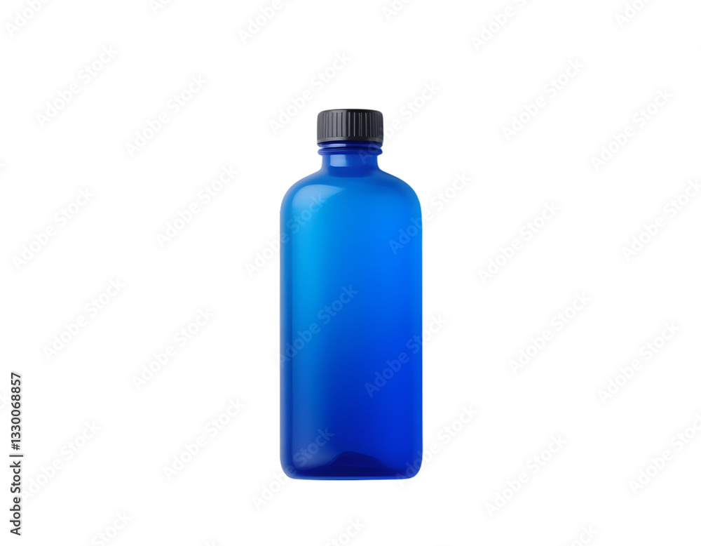 Blue plastic bottle isolated on transparent background Blue plastic bottle isolated on transparent background