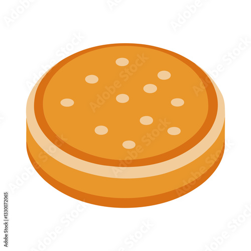 Crumpet Cake In UK Vector Illustration