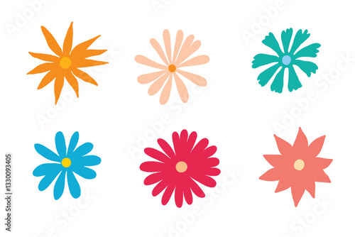 Abstract origami flowers icons background. style for banners, wallpaper, posters, websites, online shopping. Vector illustration design