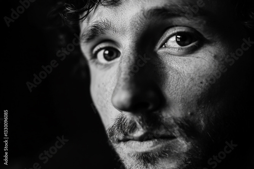 handsome male portrait close up