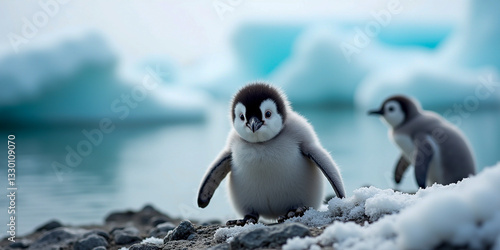 penguins on the rocks