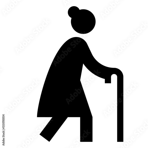 Elderly Woman Icon
