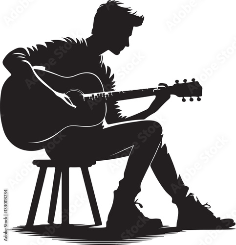 musician playing guitar