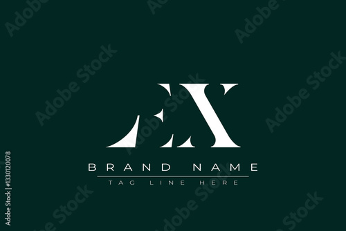 LEX abstract letter logo design. This logo is designed by three abstract letters.
