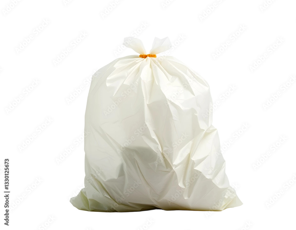 Garbage bag with flower