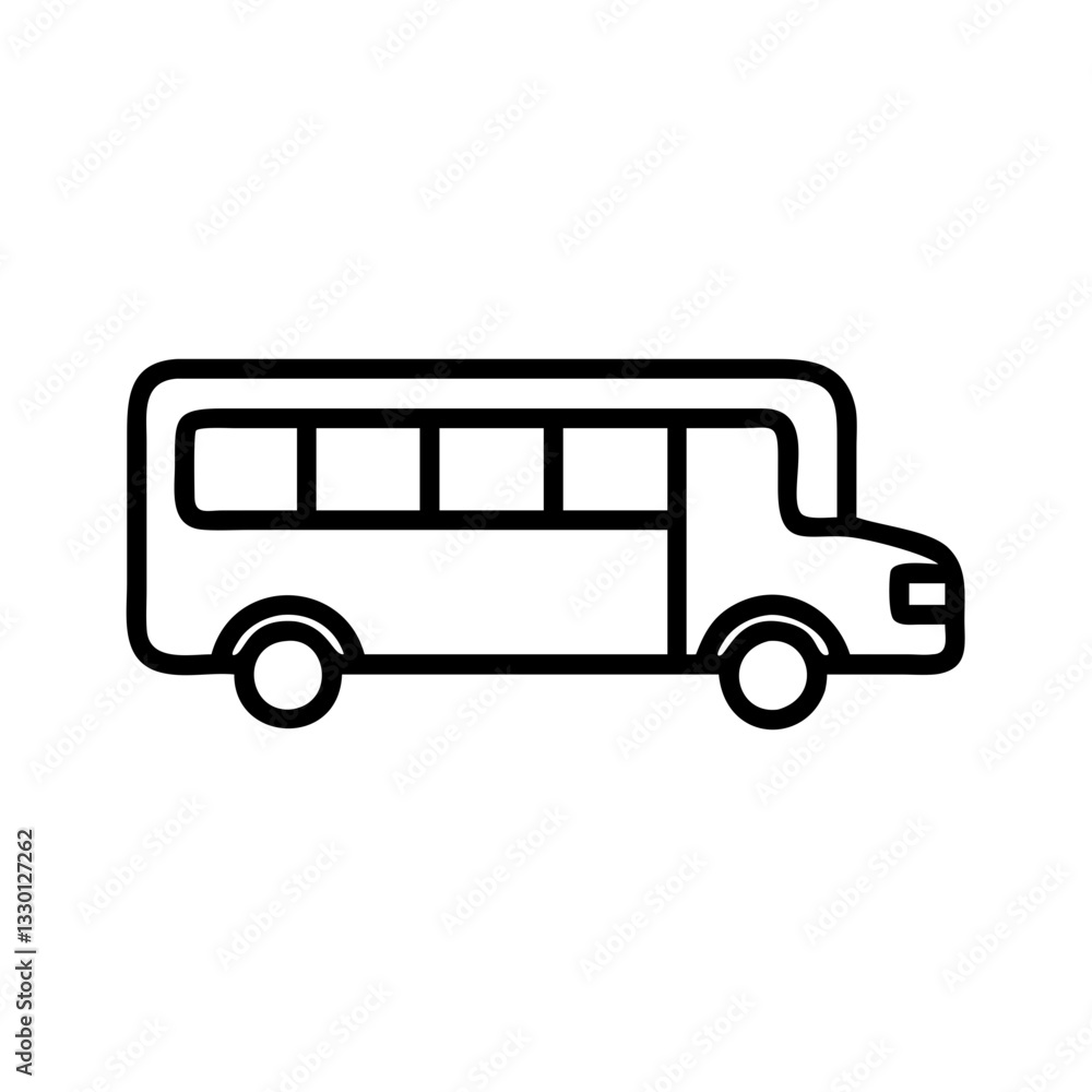 School bus icon in motion, specialized transport concept School bus icon in motion, specialized transport concept