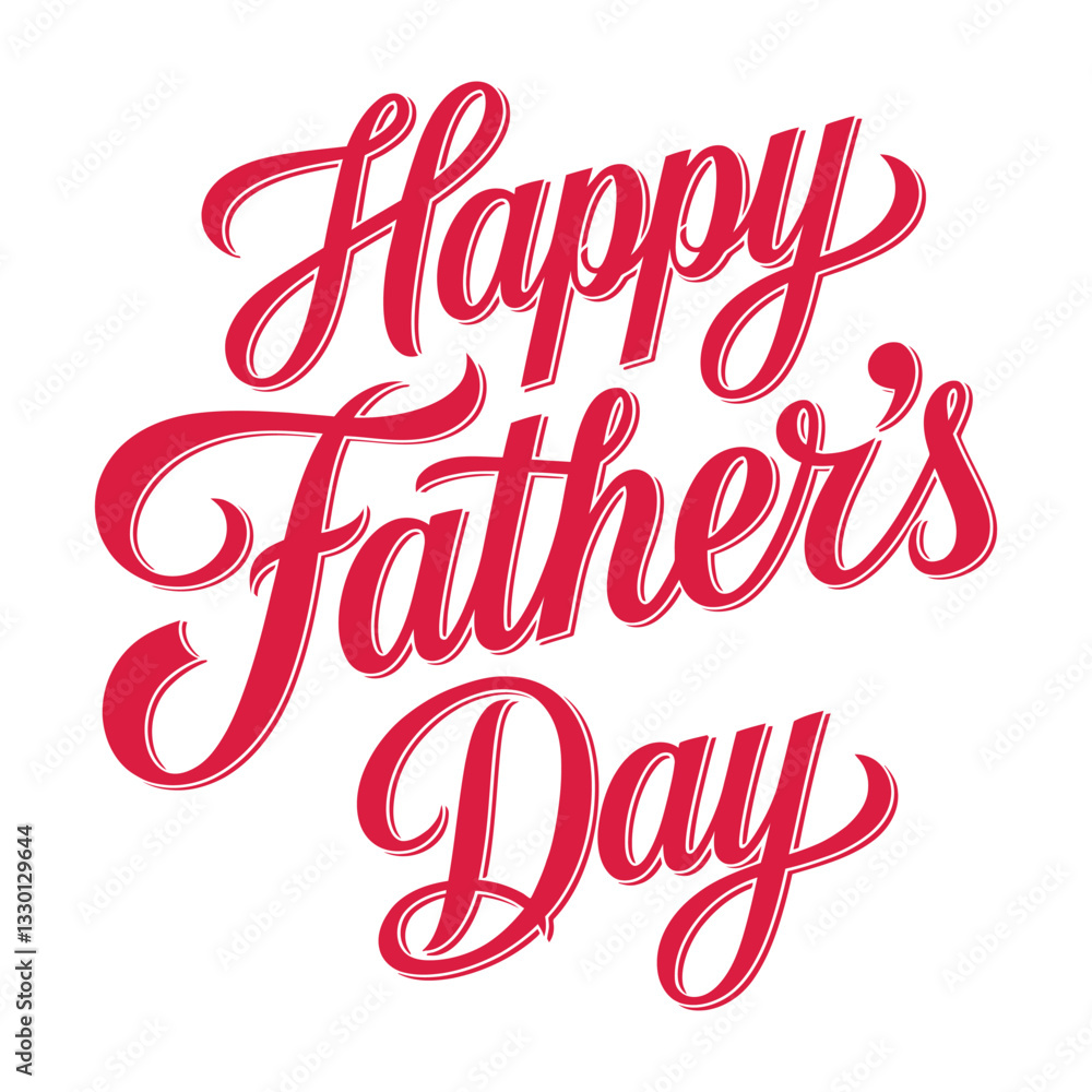 Obraz premium Happy Father's Day typography design