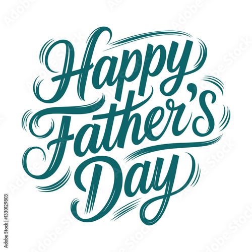 Happy Father's Day typography design