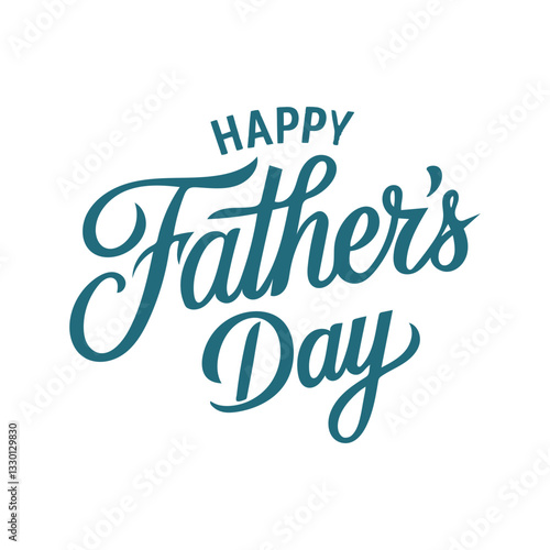Happy Father's Day typography design