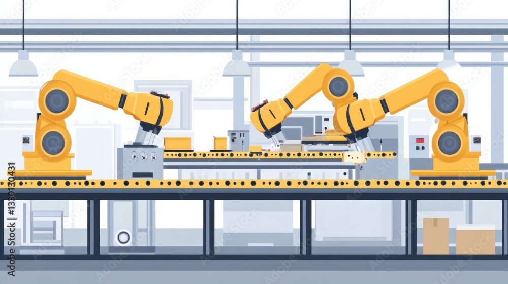 Automation with Robotic Arms in Modern Manufacturing Facility Automation with Robotic Arms in Modern Manufacturing Facility