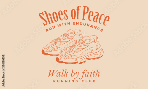 Walk by faith. Shoe design for poster, sticker, apparel and others. My favorite sneaker.